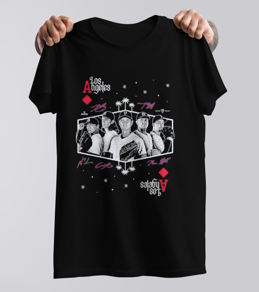 Shohei Ohtani Tarik Skubal Yoshinobu Yamamoto Tyler Glasnow Blake Snell Los Angeles Dodgers Aces T-Shirt
