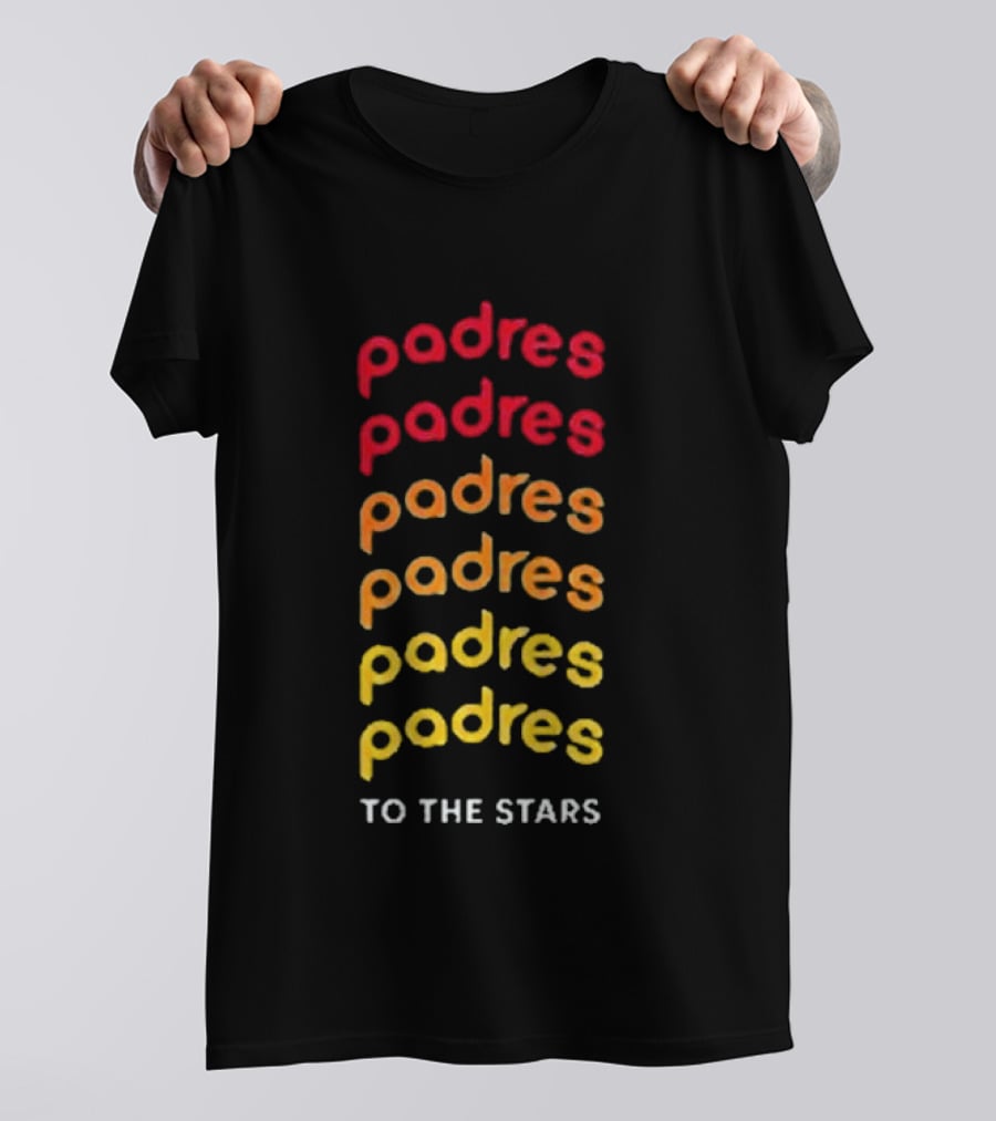 Padres Gradient Spectrum To The Stars Tom Delonge T-Shirt