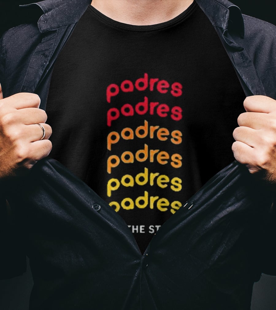 Padres Gradient Spectrum To The Stars Tom Delonge T-Shirt
