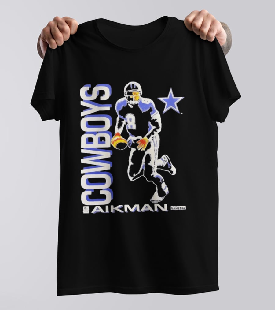 Cowboys Aikman 8 Dallas Star Gameday T-Shirt