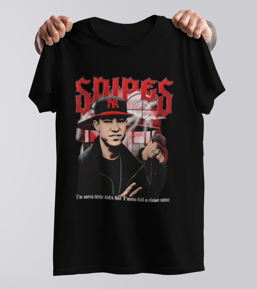 Snipes I'm Sorry Little Kids But I'mma Killa A Clown Today Red Target T-Shirt