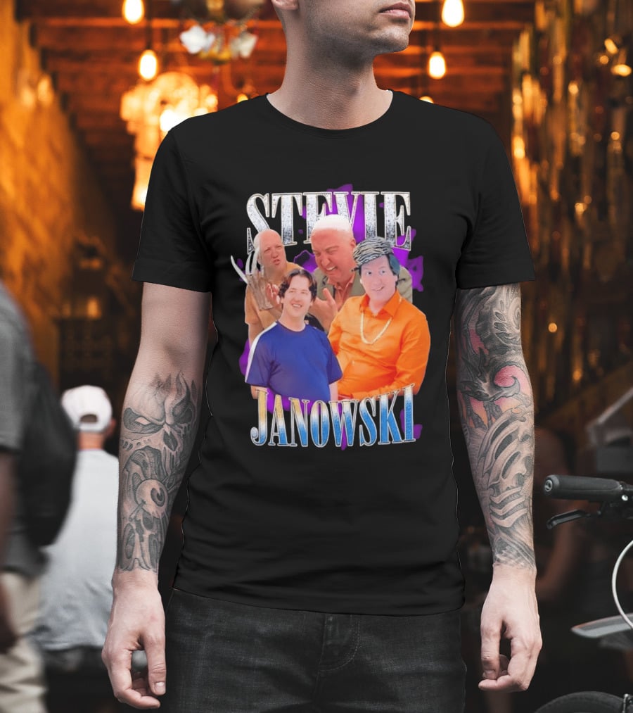 Stevie Janowski Comedy Collage Bootleg T-Shirt