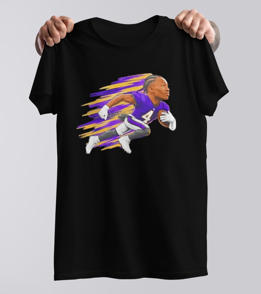 Baltimore Ravens Zay Flowers Run 4 Run NFL Cartoon T-Shirt