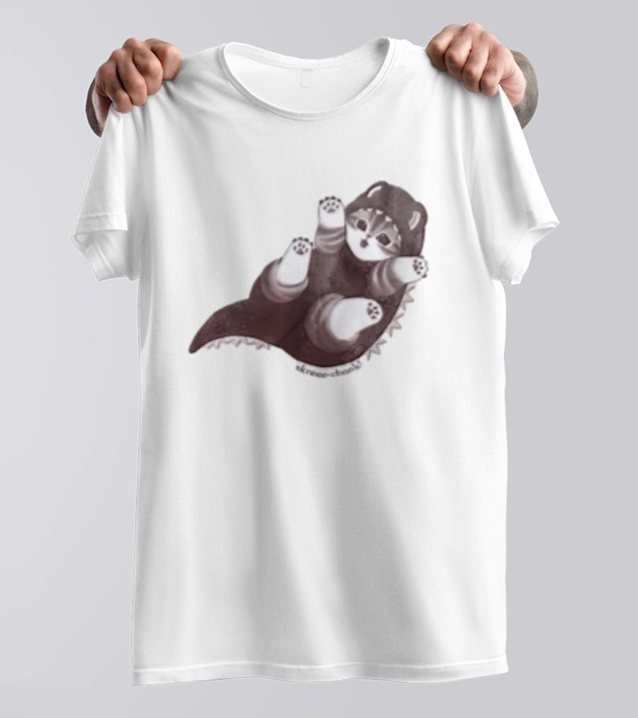 Mofusand Skreeonk Kaiju Cat Paws Playful T-Shirt