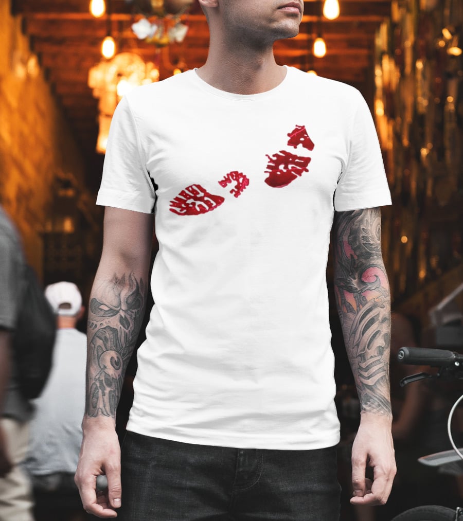 Night Lovell Bloodprints Dark Aesthetic T-Shirt