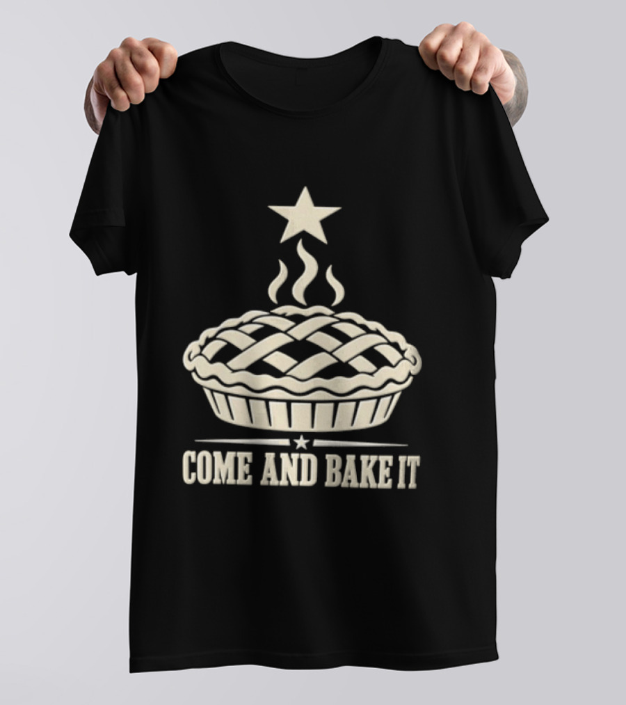 Come And Bake It Pie Star Icon Lattice T-Shirt
