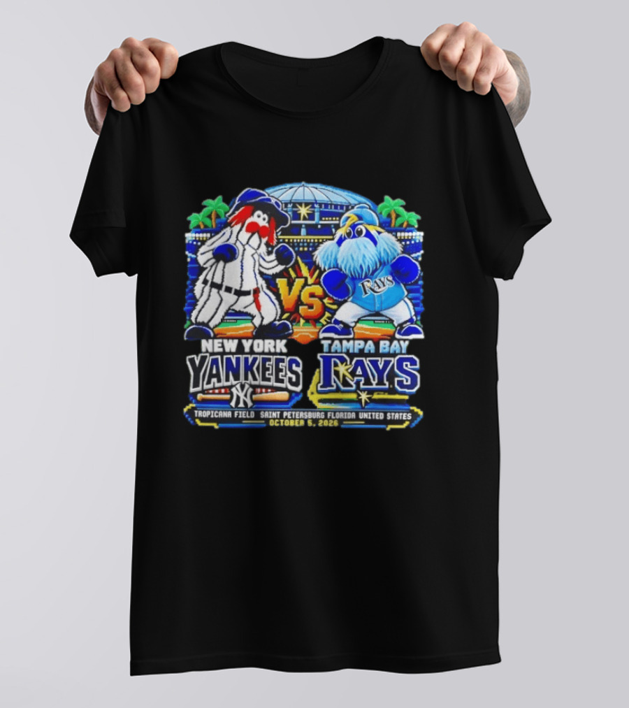 New York Yankees Vs Tampa Bay Rays MLB 2026 Tropicana Field Saint Petersburg Florida October 5 T-Shirt