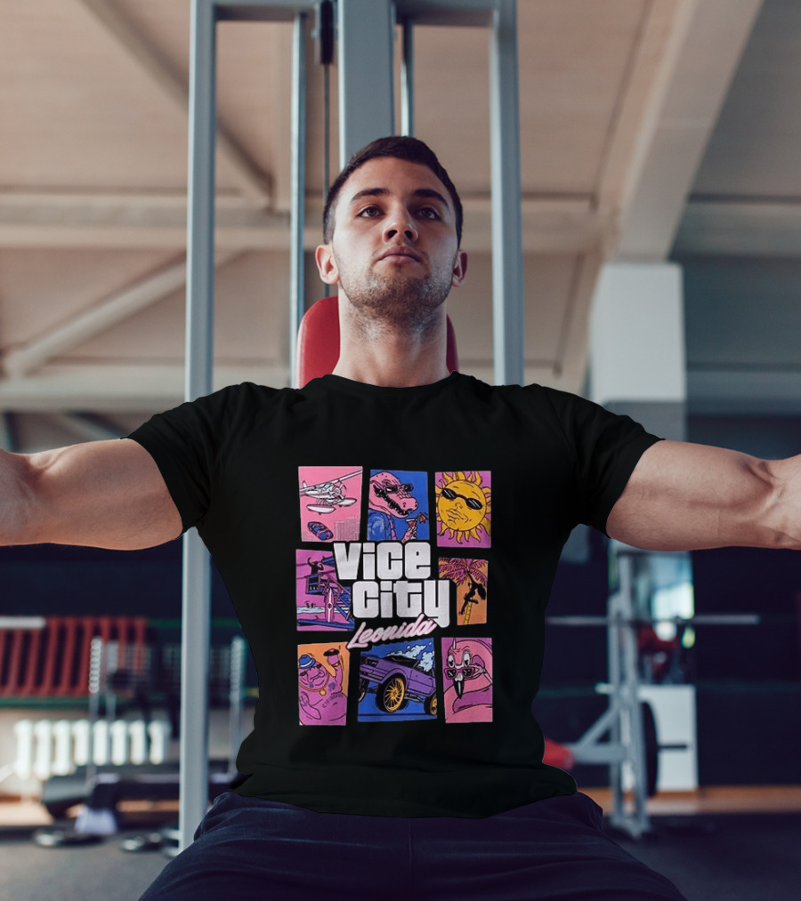 Vice City Leonida Original Black Grand Theft Auto VI Goodtime State T-Shirt