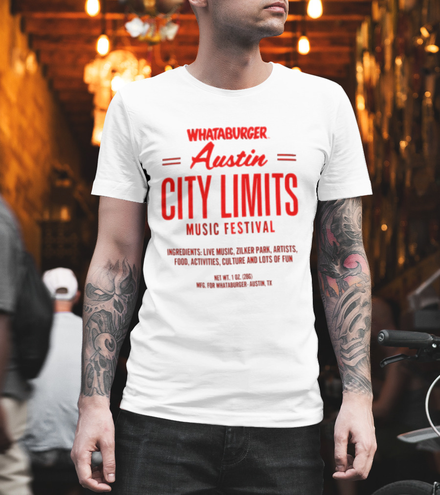 Whataburger Austin City Limits Music Festival Zilker Park Live Music Food Art Austin Texas T-Shirt