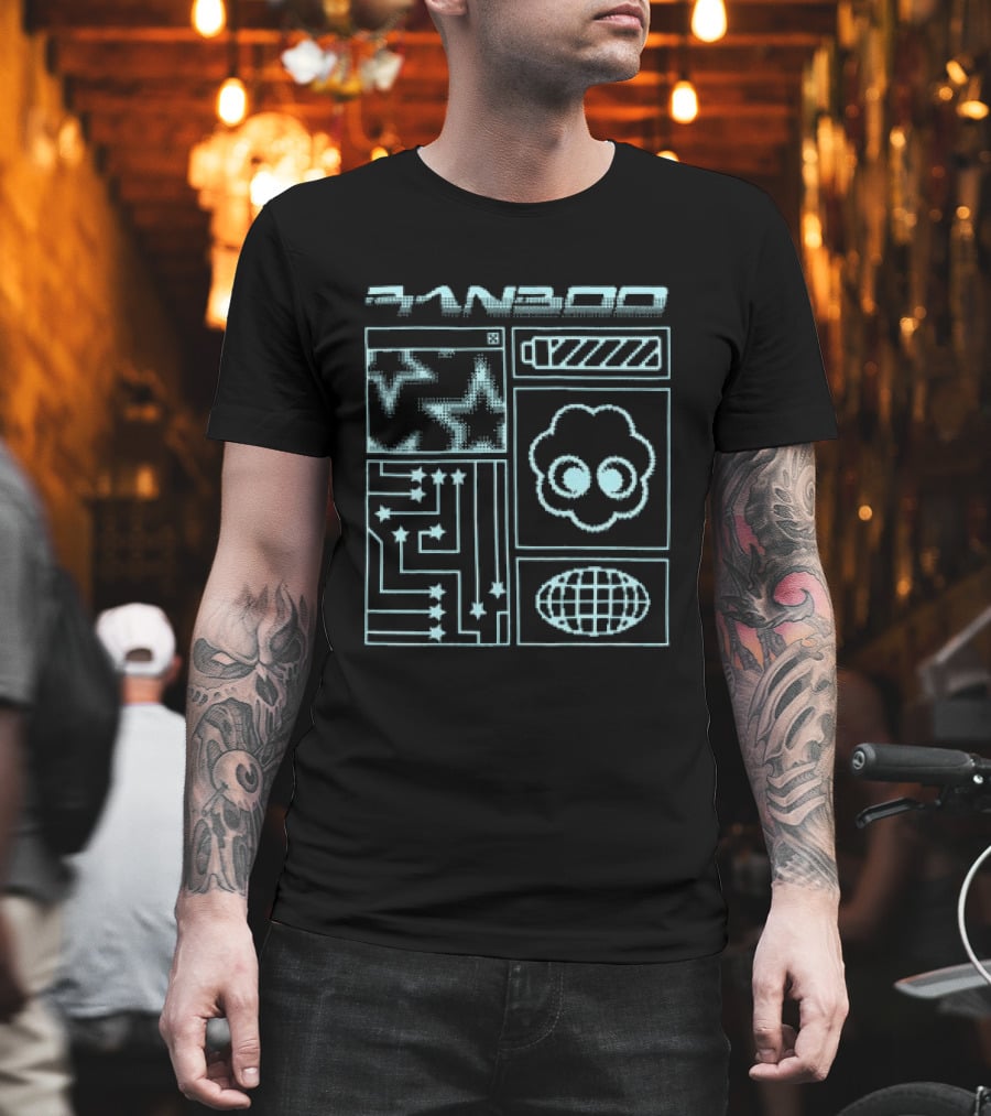 Ranboo Pop Up Circuit Stars Cloud And Globe T-Shirt