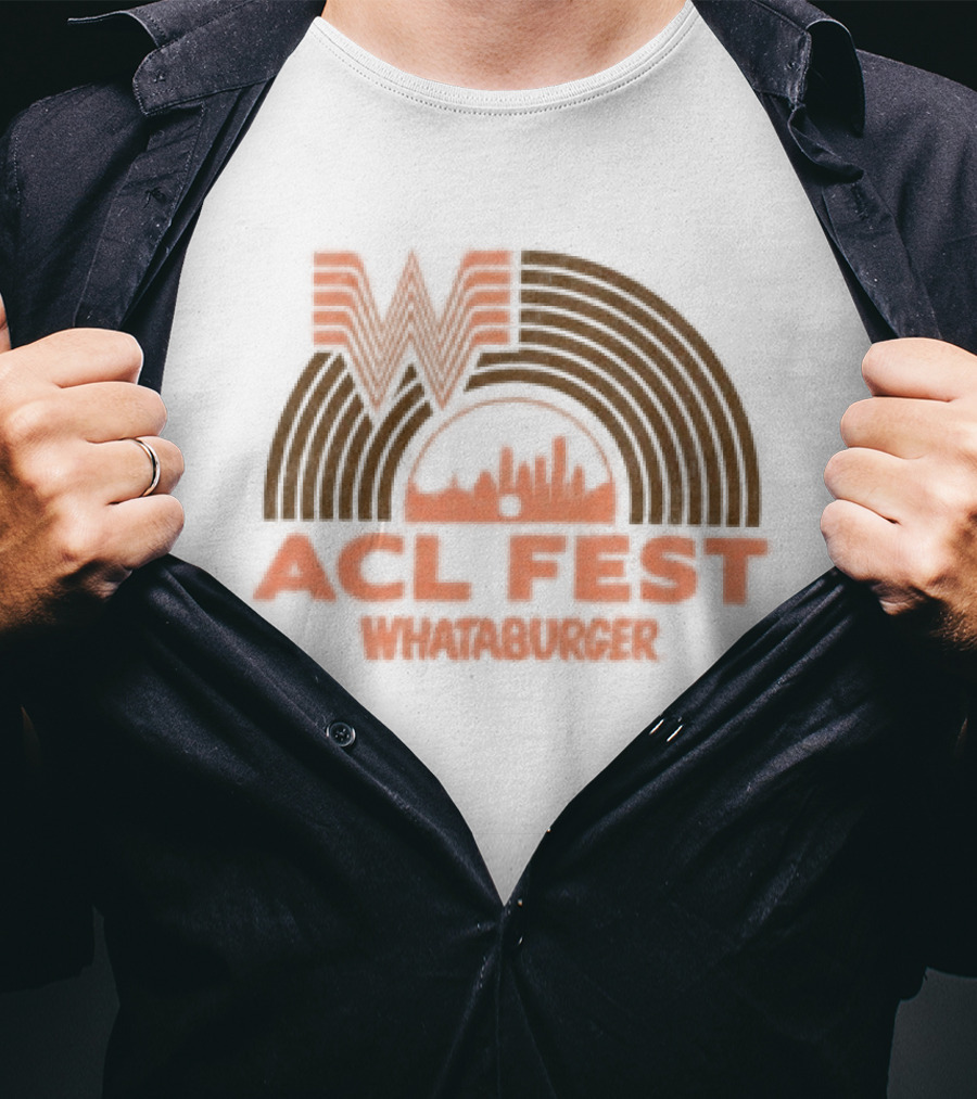 ACL Fest Whataburger Collaboration With Austin City Limits Music Festival Record T-Shirt