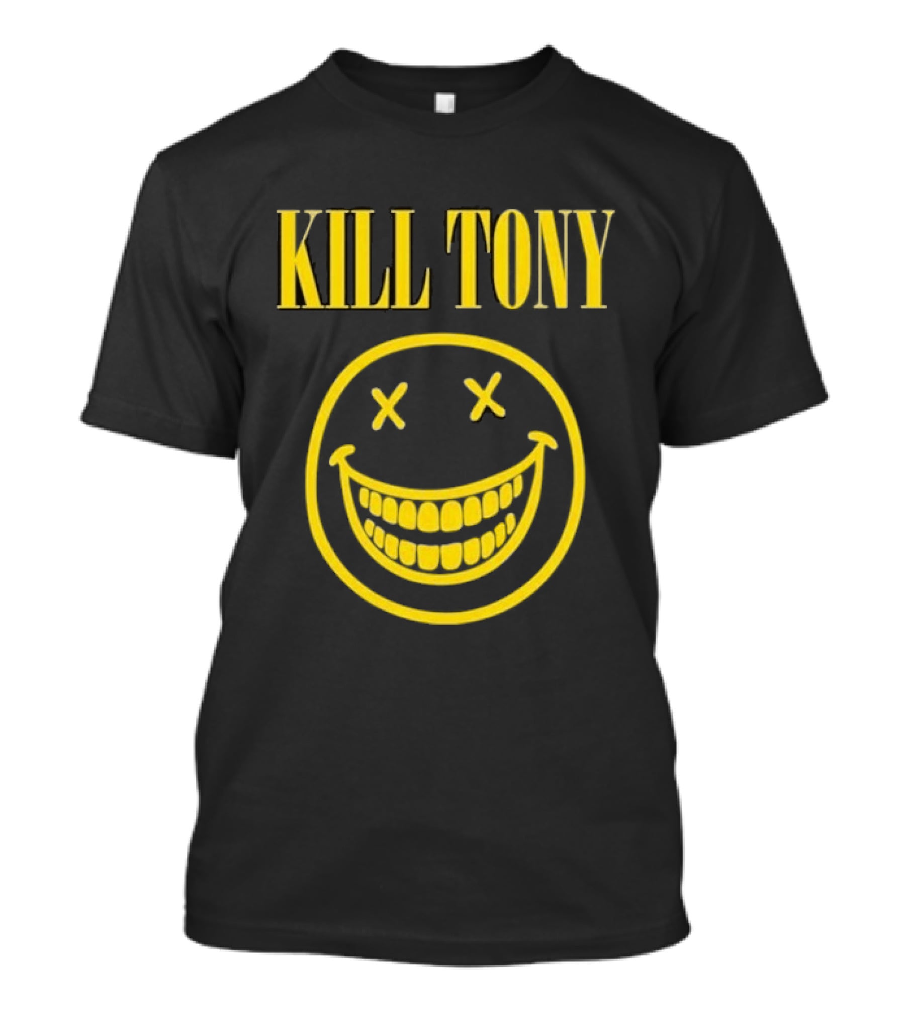 Kill Tony Yellow Smiley Face With Crossed Out Eyes T-Shirt