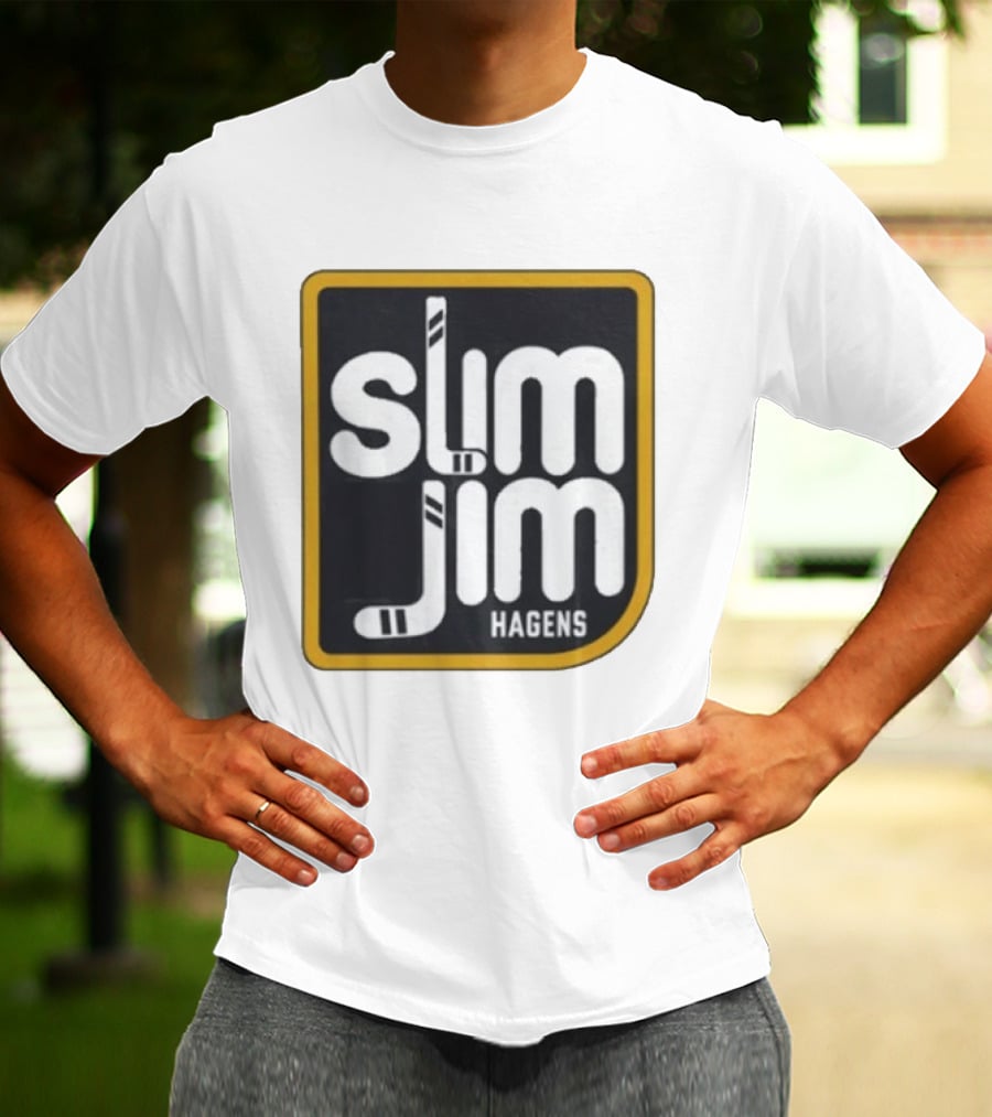 Hagens Slim Jim Hockey Stick Visual T-Shirt