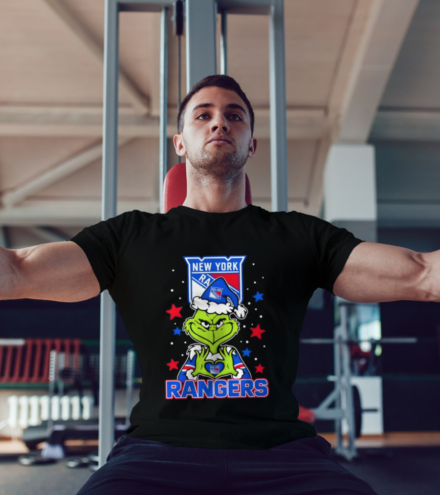 New York Rangers Christmas NHL Grinch Fan T-Shirt