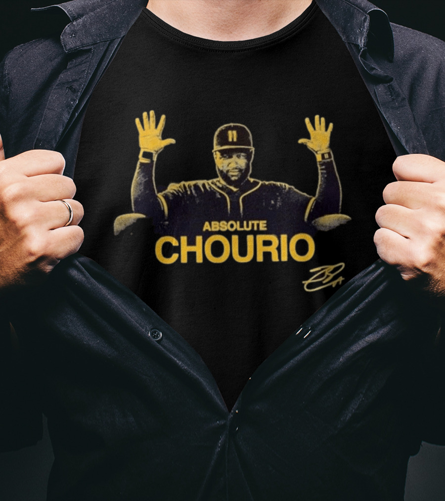 Milwaukee Brewers Baseball Absolute Chourio Signature 11 T-Shirt