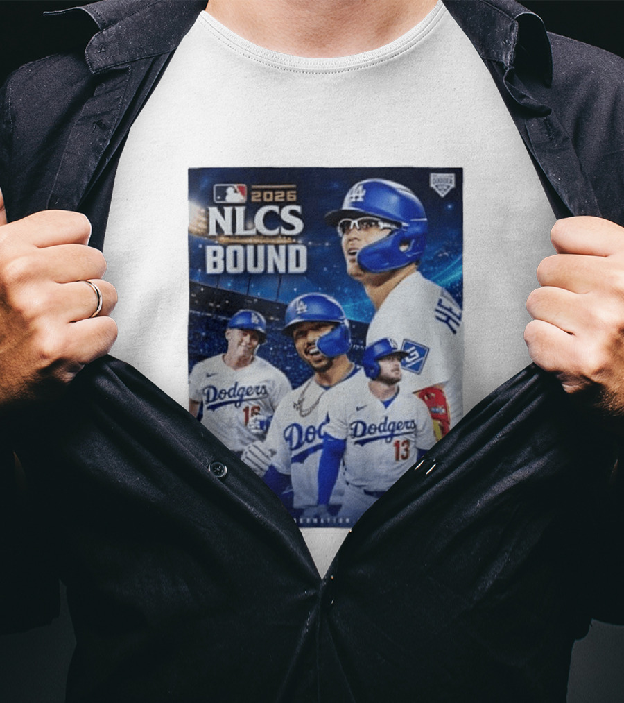 MLB 2026 NLCS Bound Los Angeles Dodgers Baseball Players T-Shirt