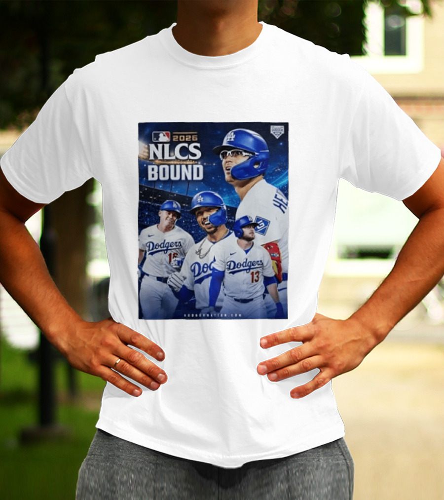 MLB 2026 NLCS Bound Los Angeles Dodgers Baseball Players T-Shirt