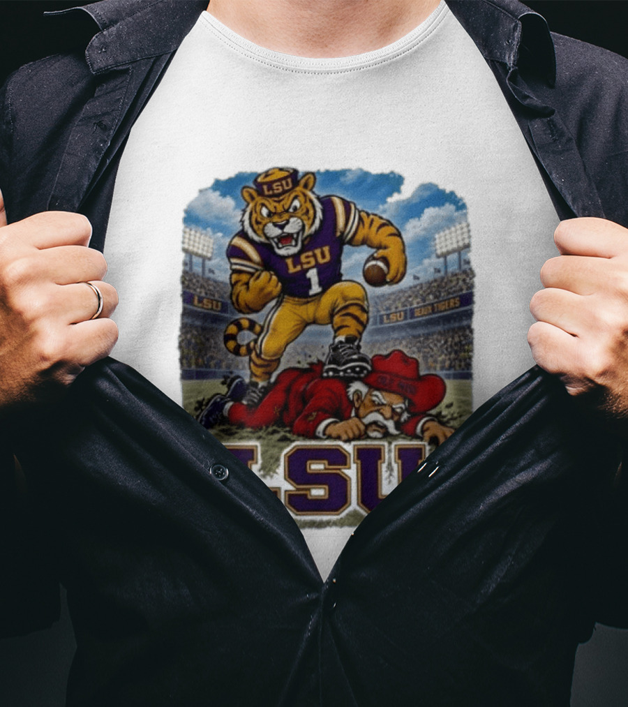 LSU Tigers Victory Over Ole Miss Rebels 2026 Football Rivalry T-Shirt