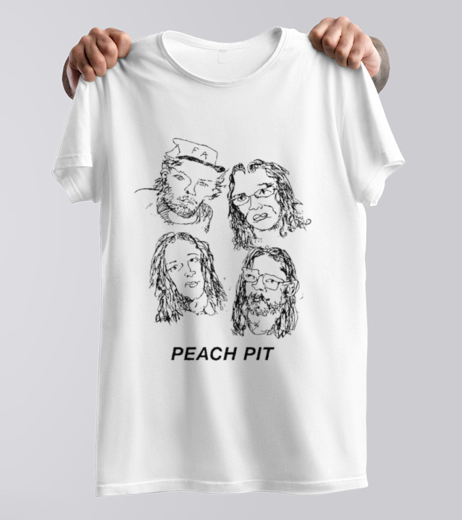 Peach Pit Faces Band Members T-Shirt