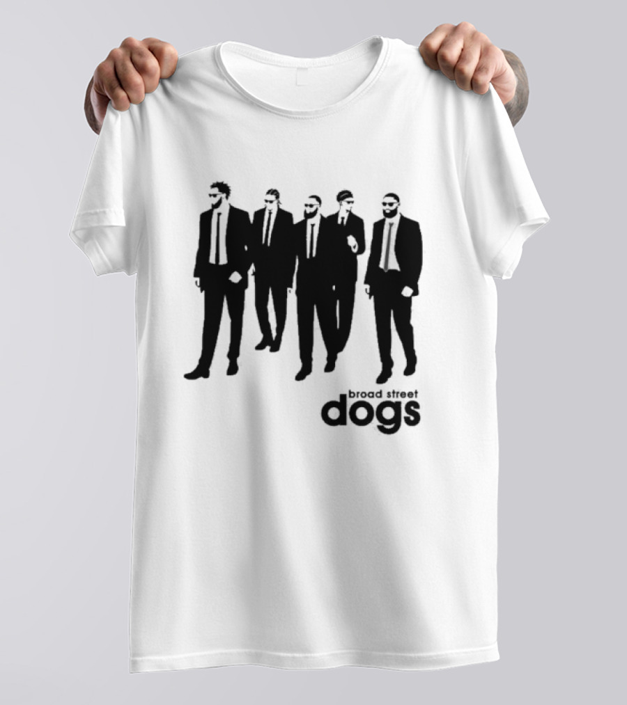 Philadelphia 76ers Broad Street Dogs Reservoir Dogs T-Shirt