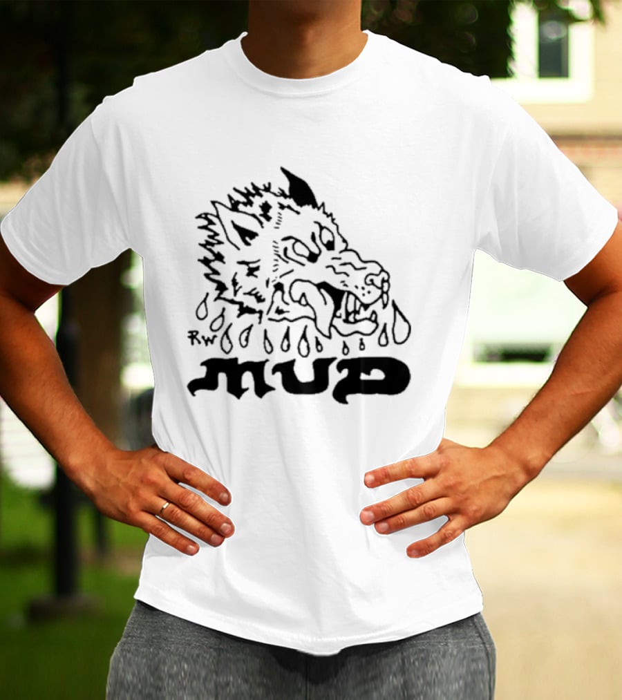 Remi Wolf Mud Rw Wolf Head Liquid Drips T-Shirt
