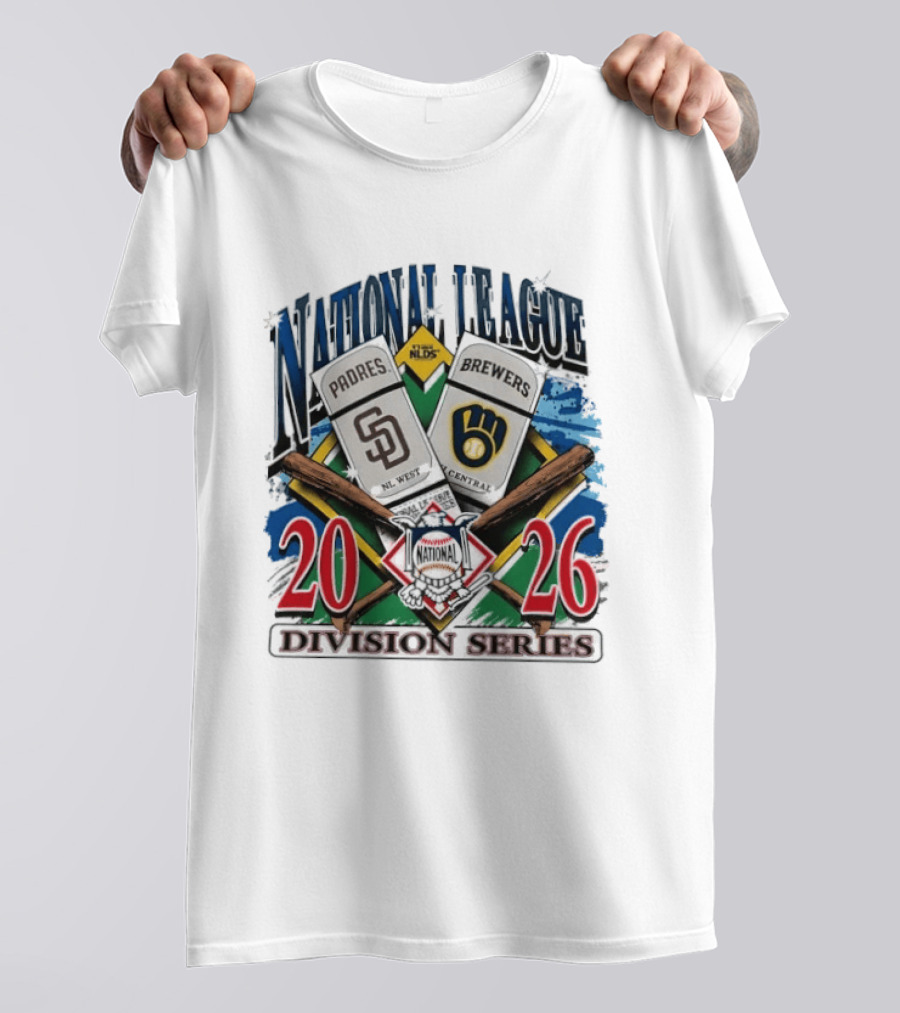 San Diego Padres Vs Milwaukee Brewers 2026 National League Division Series Matchup T-Shirt