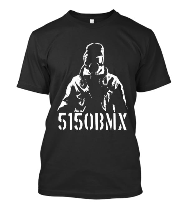 5150BMX Store Gas Mask Rider Ode To Anthem T-Shirt