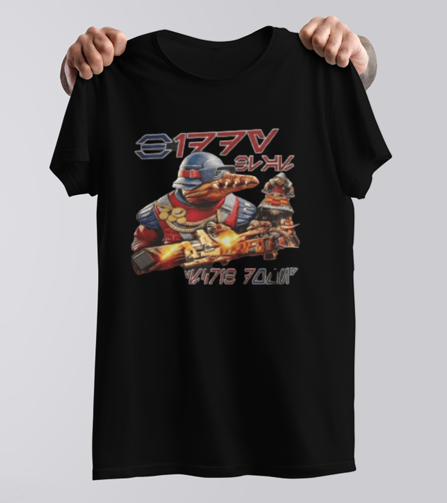 1776 Alien Creatures Riding Speeders War 20lin T-Shirt