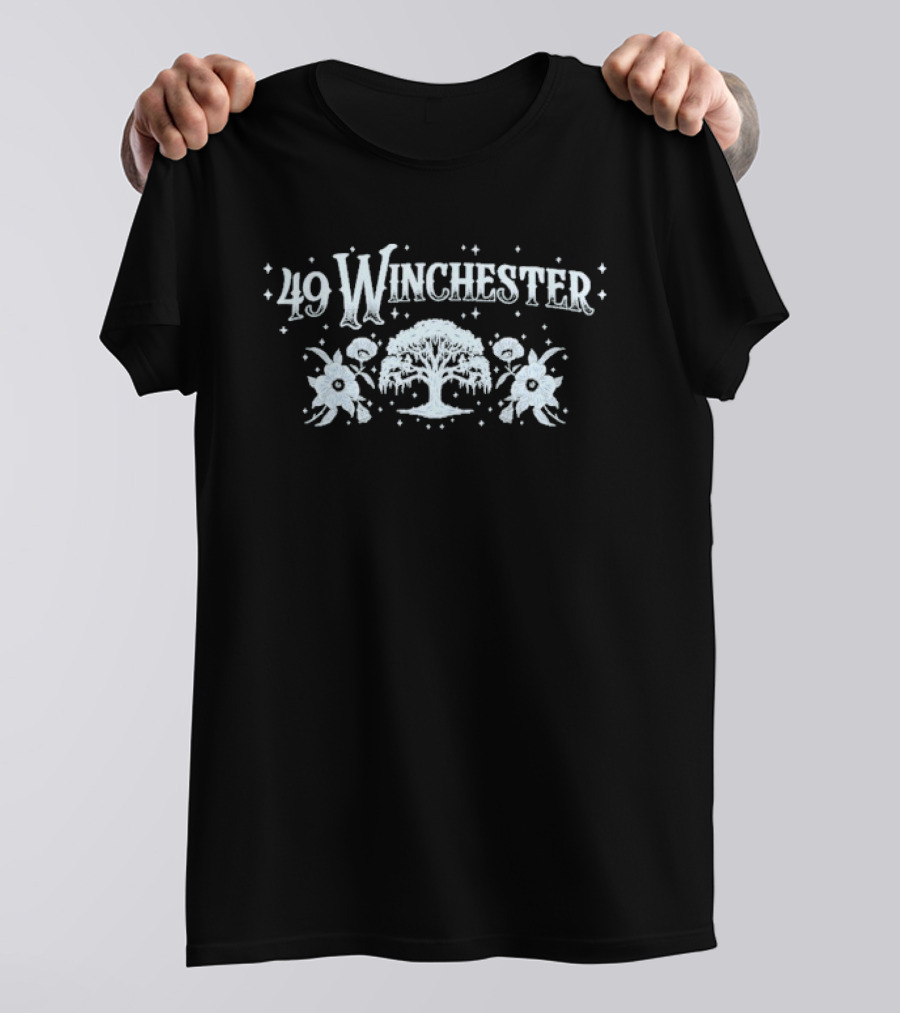 49 Winchester Tree Floral Motif T-Shirt
