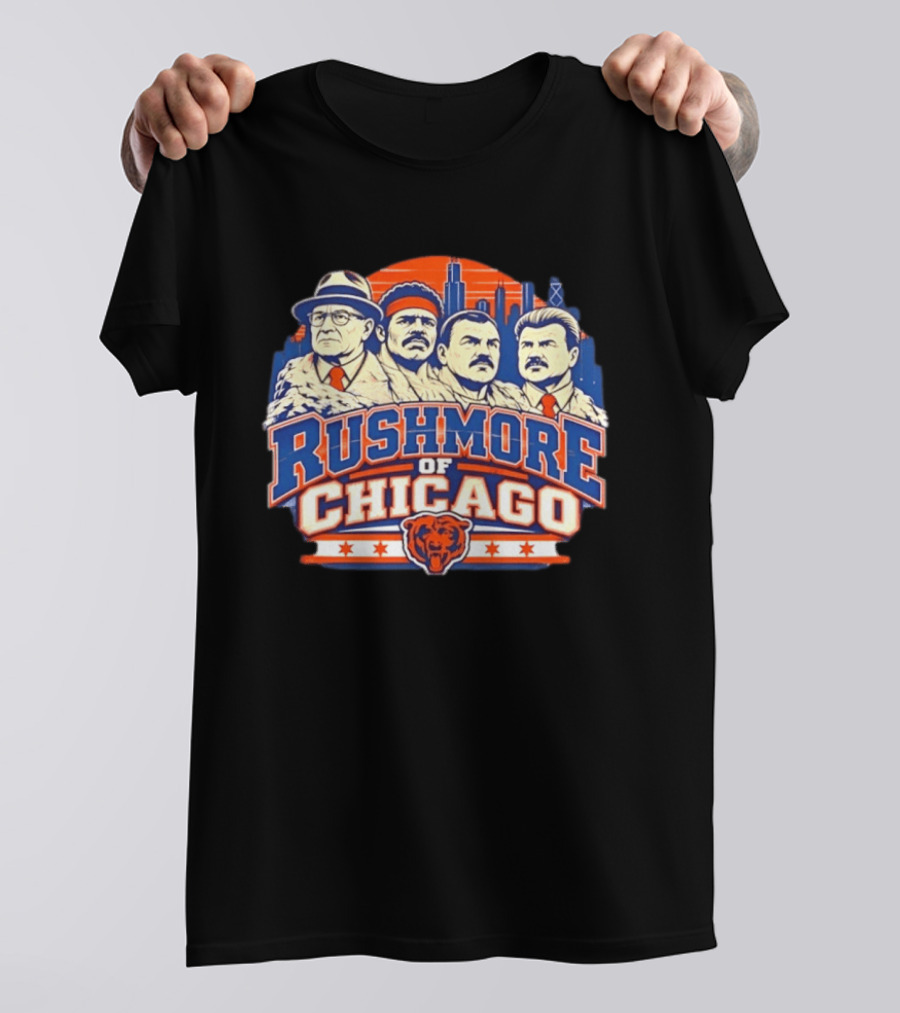 Rushmore Of Chicago Bears Iconic City T-Shirt