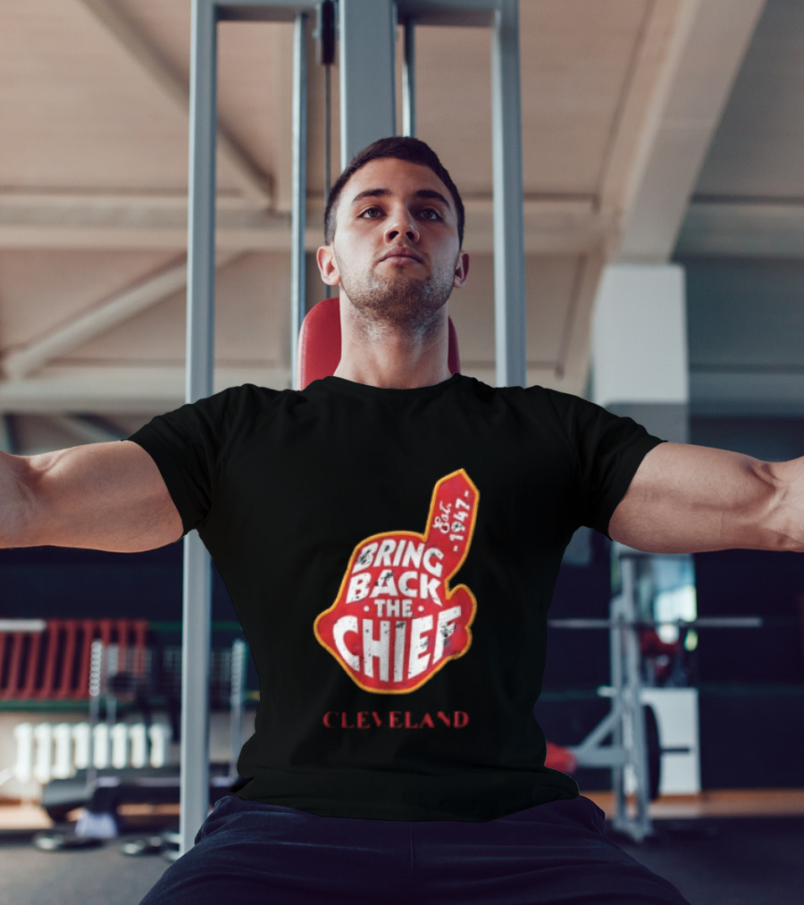 Bring Back The Chief Est. 1947 Foam Finger Red Yellow Cleveland T-Shirt