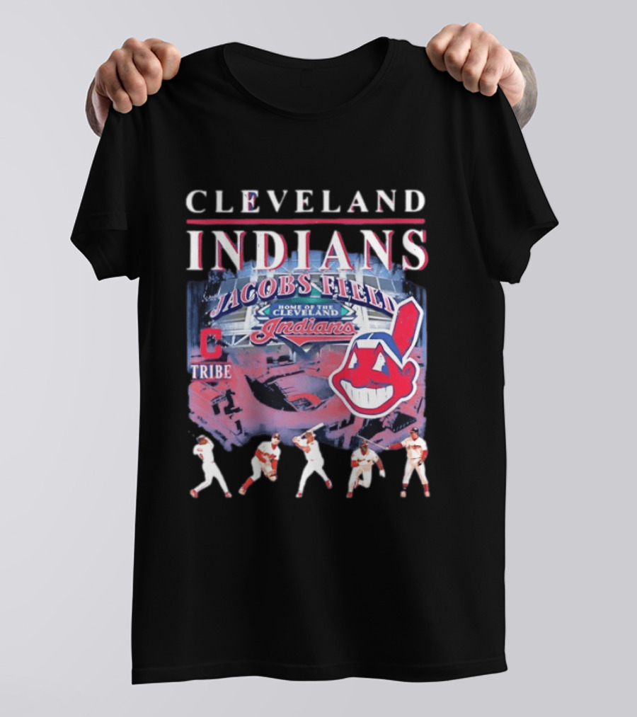 Cleveland Indians Jacobs Field Tribe Home Of The Indians T-Shirt
