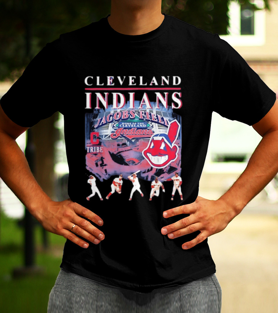 Cleveland Indians Jacobs Field Tribe Home Of The Indians T-Shirt