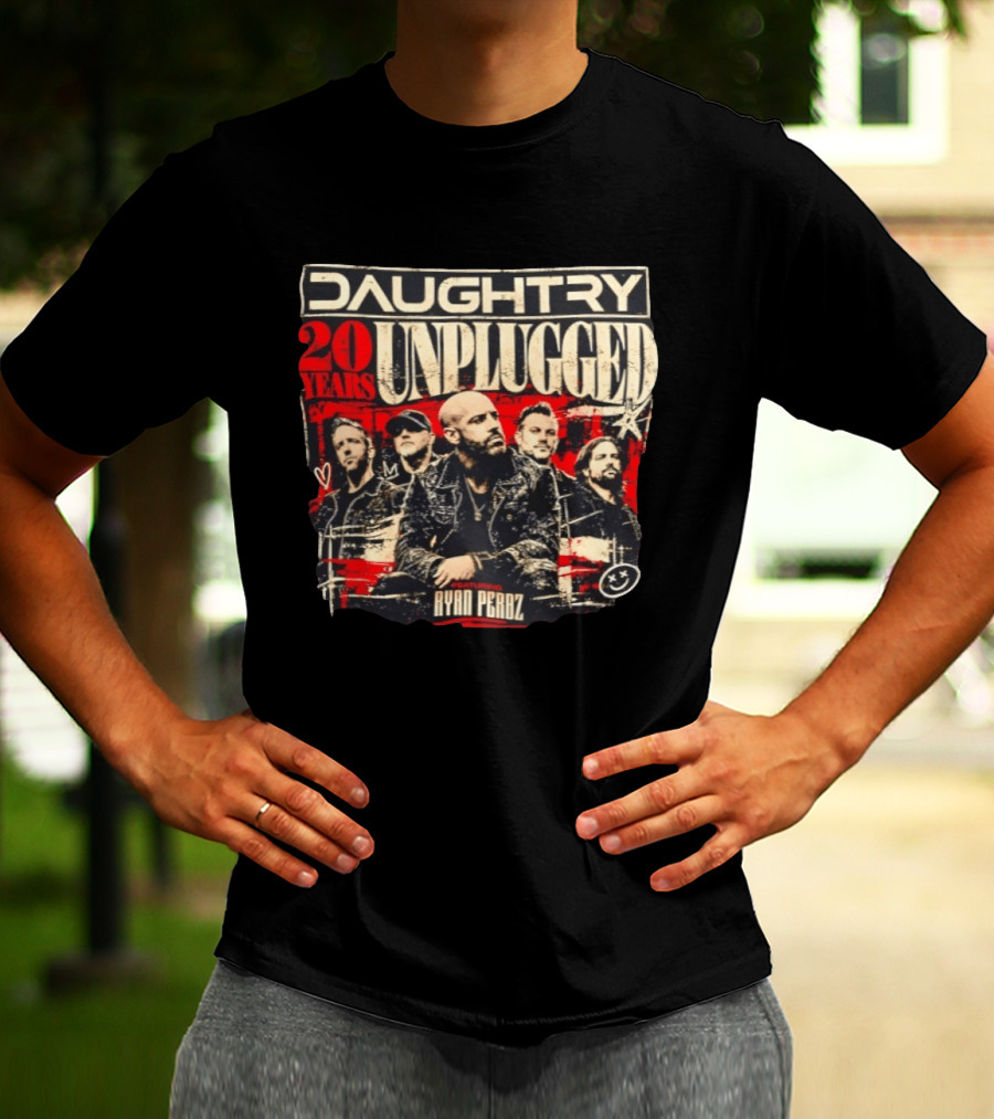 Daughtry Unplugged 20 Years Tour Featuring Ryan Perdz T-Shirt