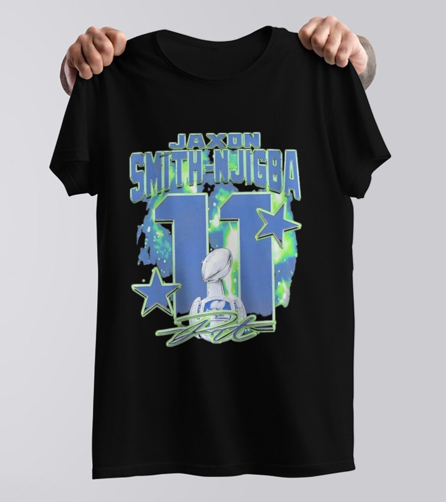 Jaxon Smith Njigba 11 Seattle Championship T-Shirt