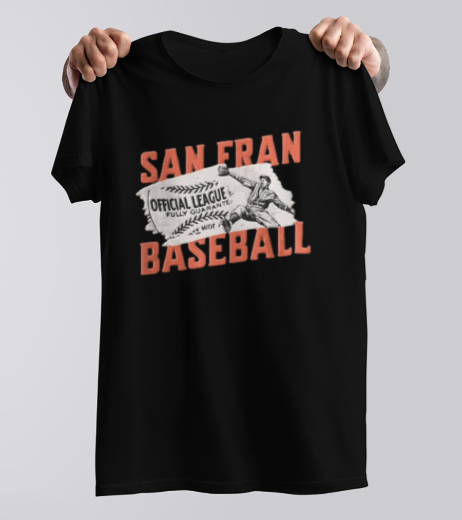 San Fran Baseball Official League Vintage Throwback T-Shirt