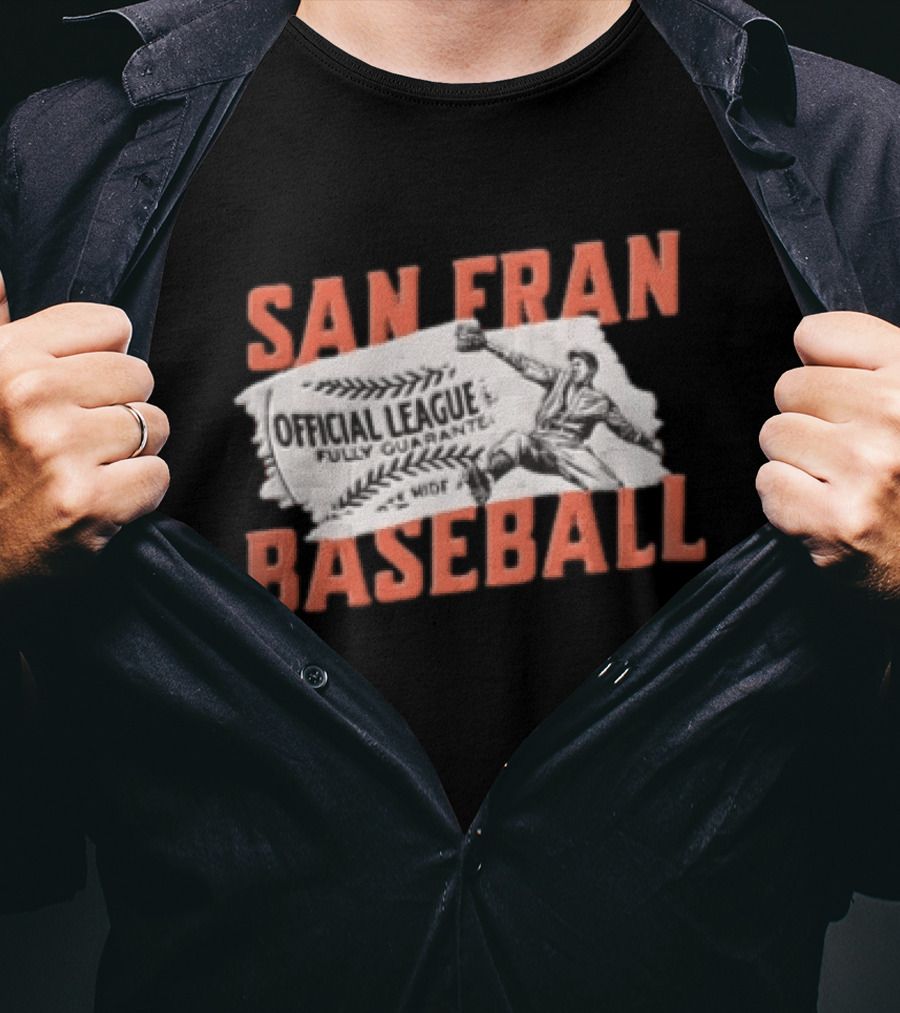 San Fran Baseball Official League Vintage Throwback T-Shirt