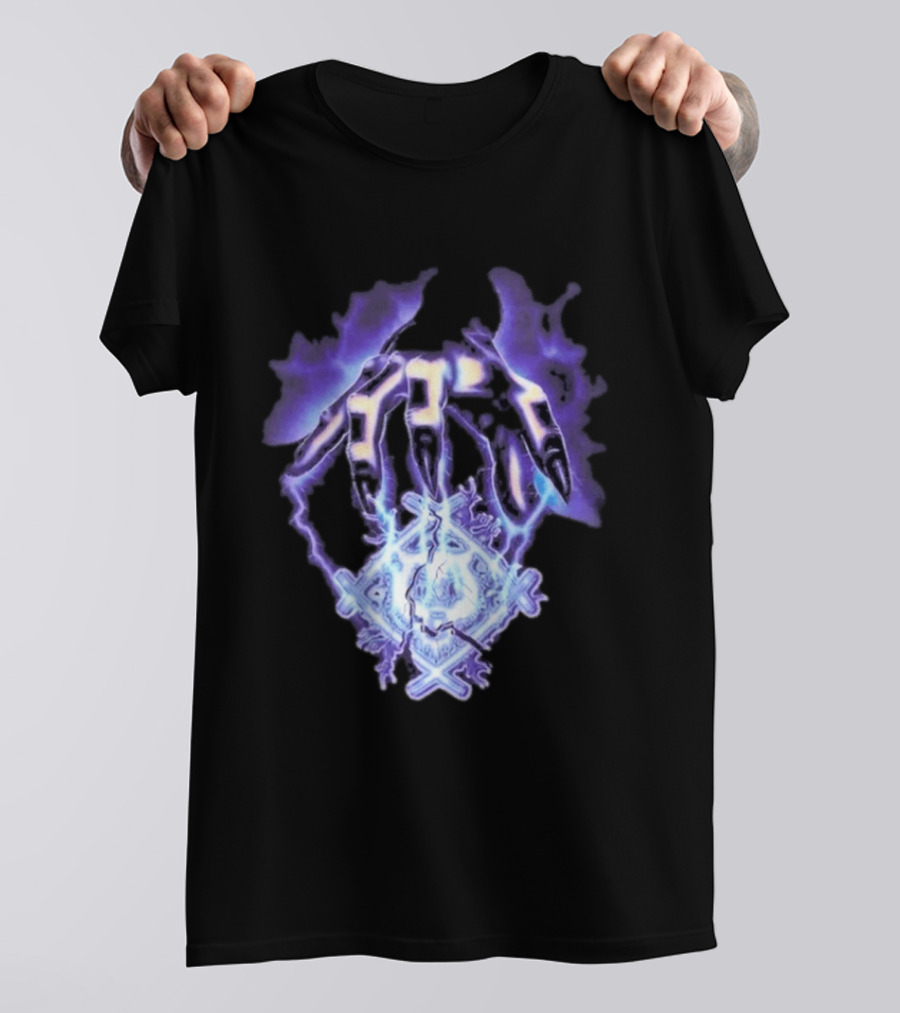 Hollowsquad La Grim Electric Lightning Skull And Claws T-Shirt
