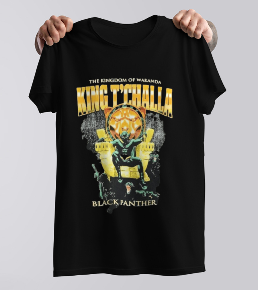 The Kingdom Of Wakanda King T'Challa Black Panther Exclusive Marvel Original T-Shirt