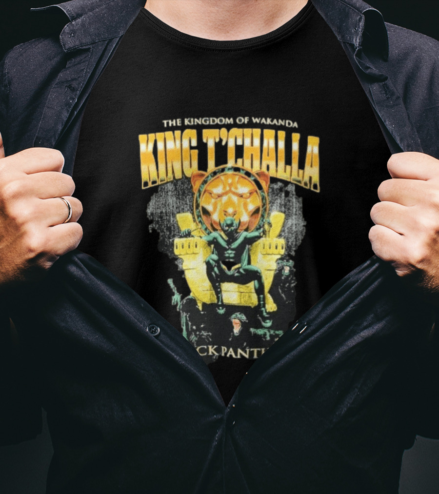 The Kingdom Of Wakanda King T'Challa Black Panther Exclusive Marvel Original T-Shirt