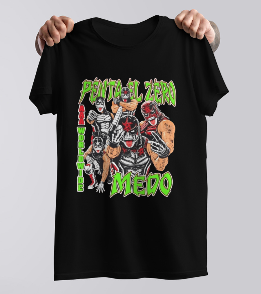 Penta El Zero Medo AAA Worldwide Wrestling Champions T-Shirt