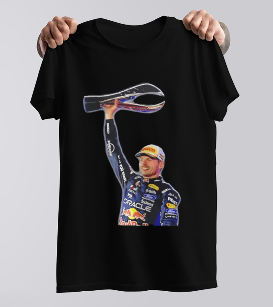 Max Verstappen Oracle Red Bull Racing 2026 Champion Trophy Celebration T-Shirt