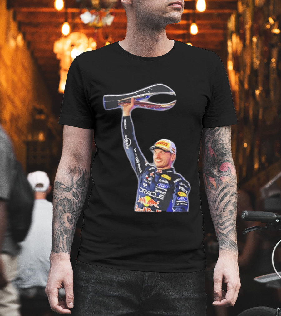 Max Verstappen Oracle Red Bull Racing 2026 Champion Trophy Celebration T-Shirt