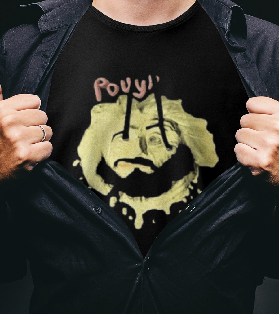 Pouya Clay Melted Smiley Face T-Shirt