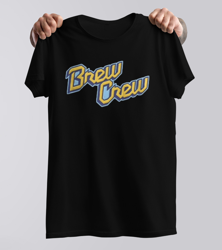 Milwaukee Brewers Brew Crew Yellow Blue T-Shirt