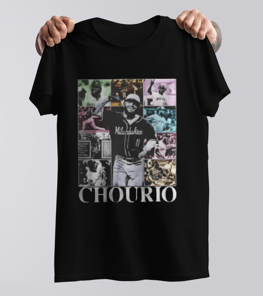 Milwaukee Brewers Jackson Chourio Collage Baseball Player Chourio T-Shirt