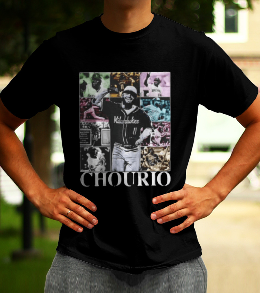 Milwaukee Brewers Jackson Chourio Collage Baseball Player Chourio T-Shirt