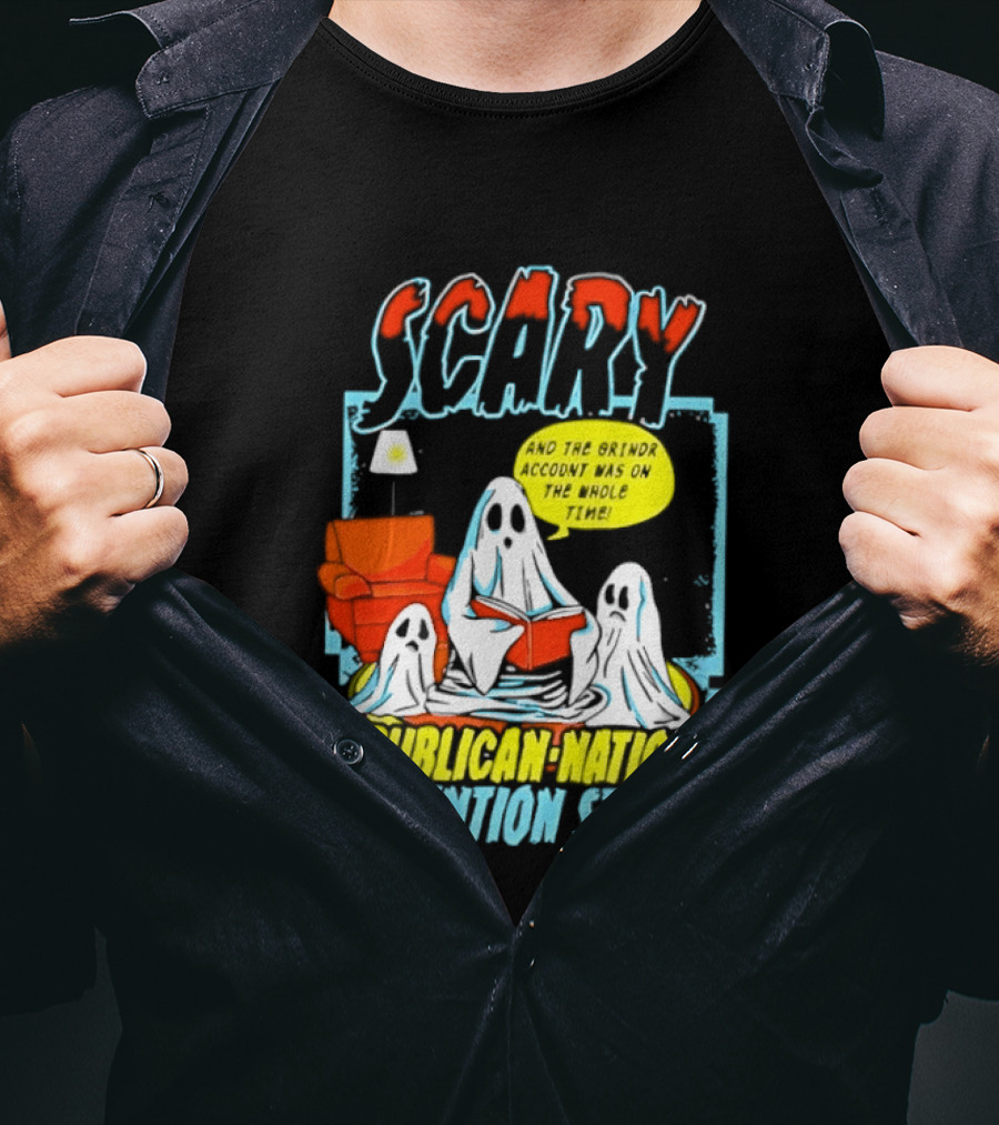 Scary Republican National Convention Stories Ghosts Reading Tales T-Shirt