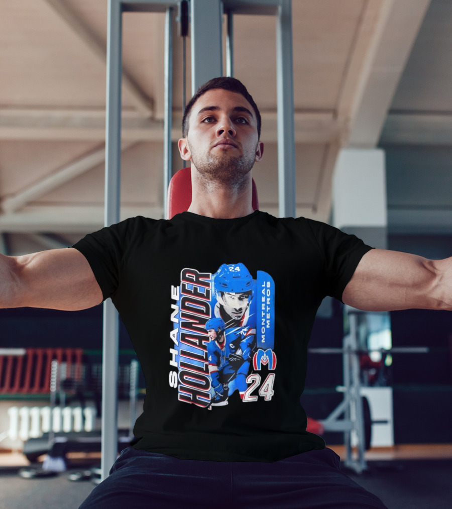Shane Hollander Montreal Metros 24 Hockey Player Sports T-Shirt