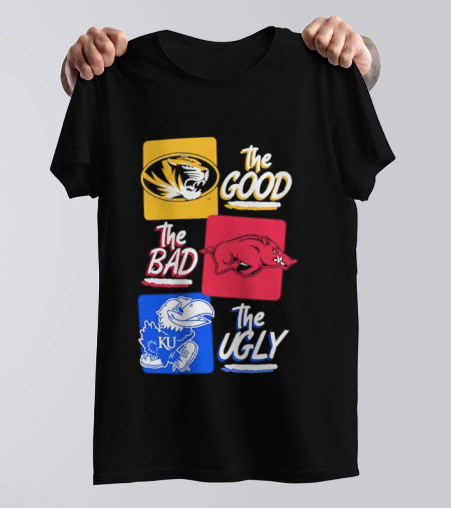 Missouri Tigers The Good The Bad The Ugly Kansas Jayhawks Rivalry T-Shirt